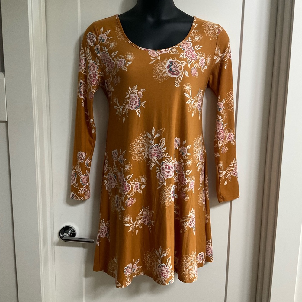 Mudd Floral Mustard Dress